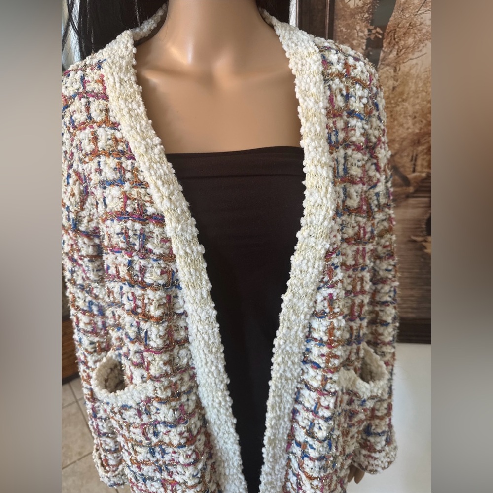 Multicolor Textured Blazer - Picture 9 of 9